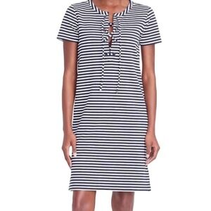 J.Crew Blue and White Striped Dress Size M